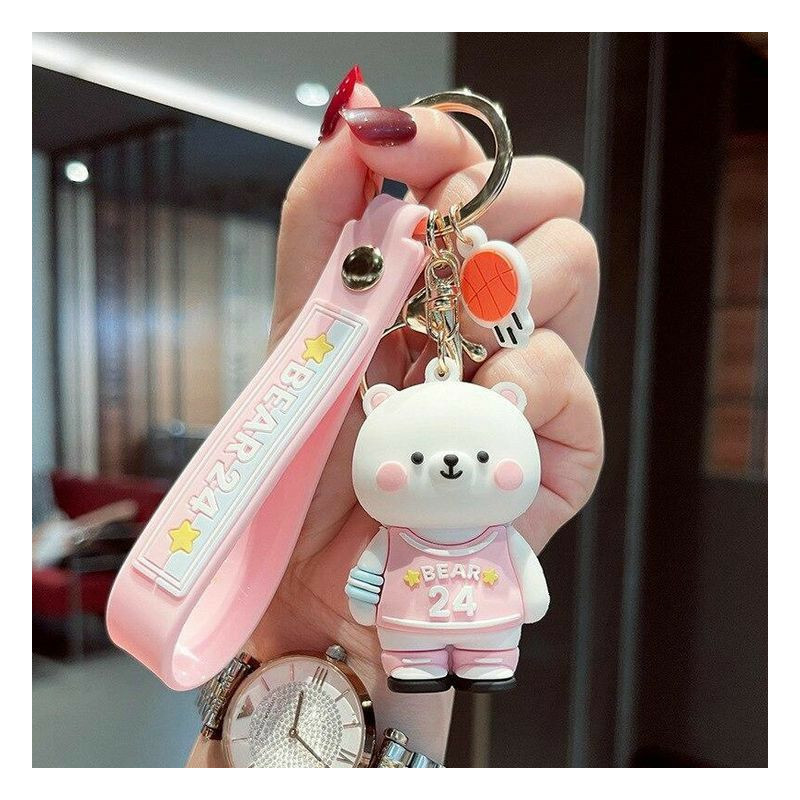 Gantungan Kunci Beruang Putih