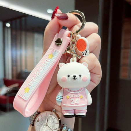 Gantungan Kunci Beruang Putih